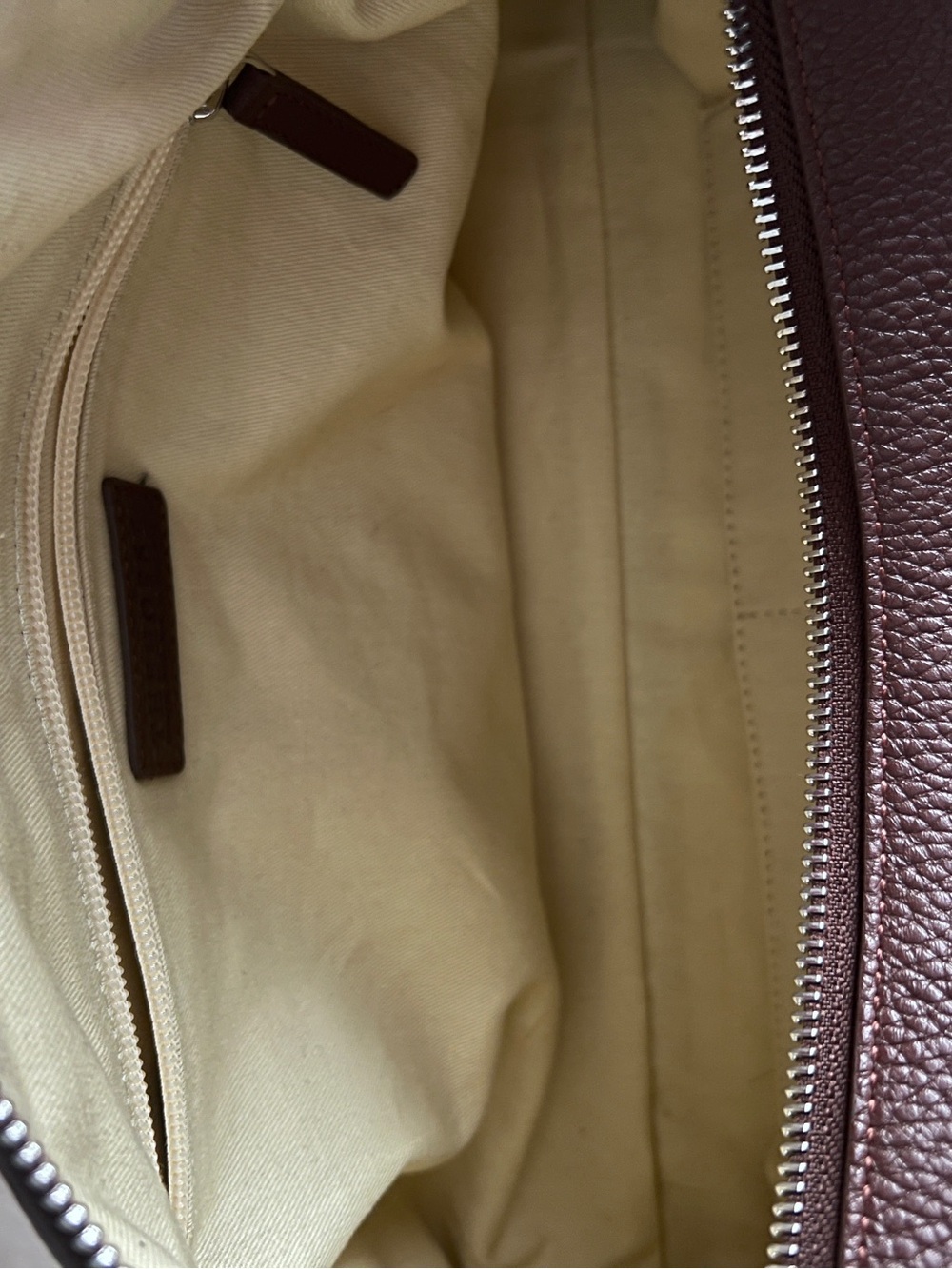 The Horse Plum Leather Shoulder Bag with Silver Hardware - Picture 10 of 12